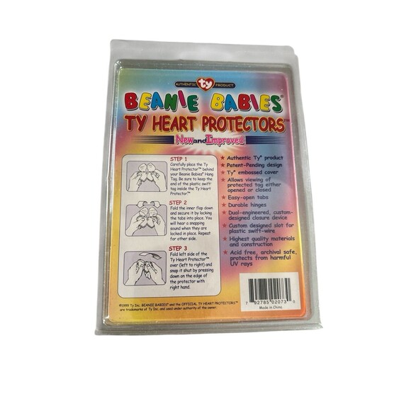 Vintage 1999 Pack Of 10 Ty Beanie Baby Tag Protectors *New - Picture 2 of 2